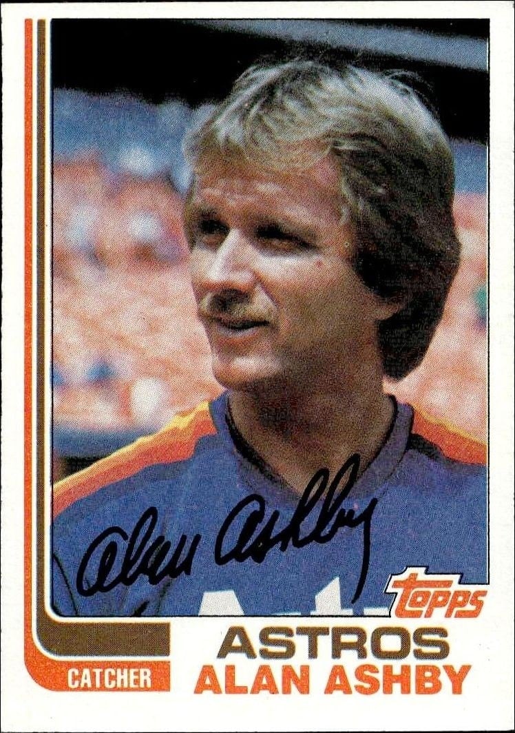 Alan Ashby 1982 Topps #433 Baseball Trading Card - Front 1982 Topps Alan Ashby #433 baseball trading card front