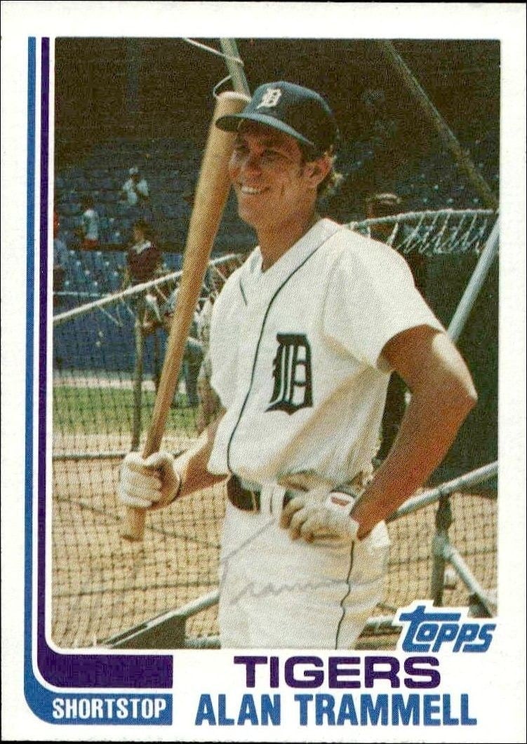 1982 Topps Alan Trammell #475 trading card