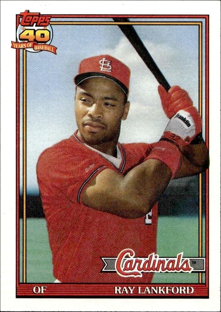 1991 Topps Ray Lankford #682 trading card
