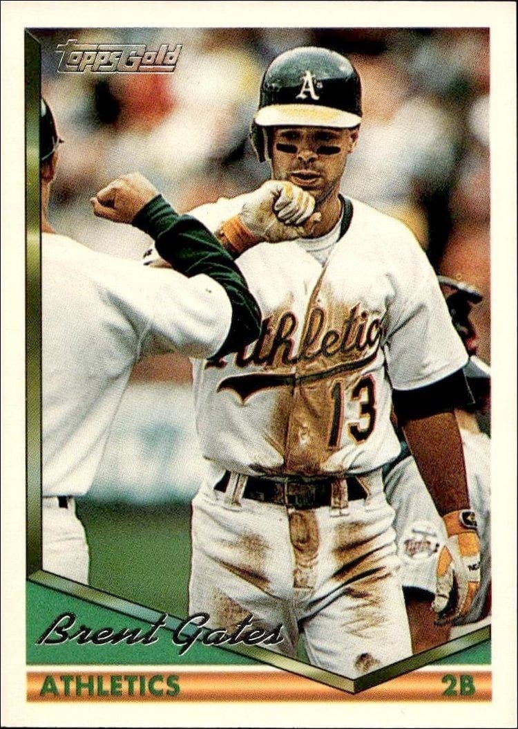 1994 Topps Gold Brent Gates #586 trading card