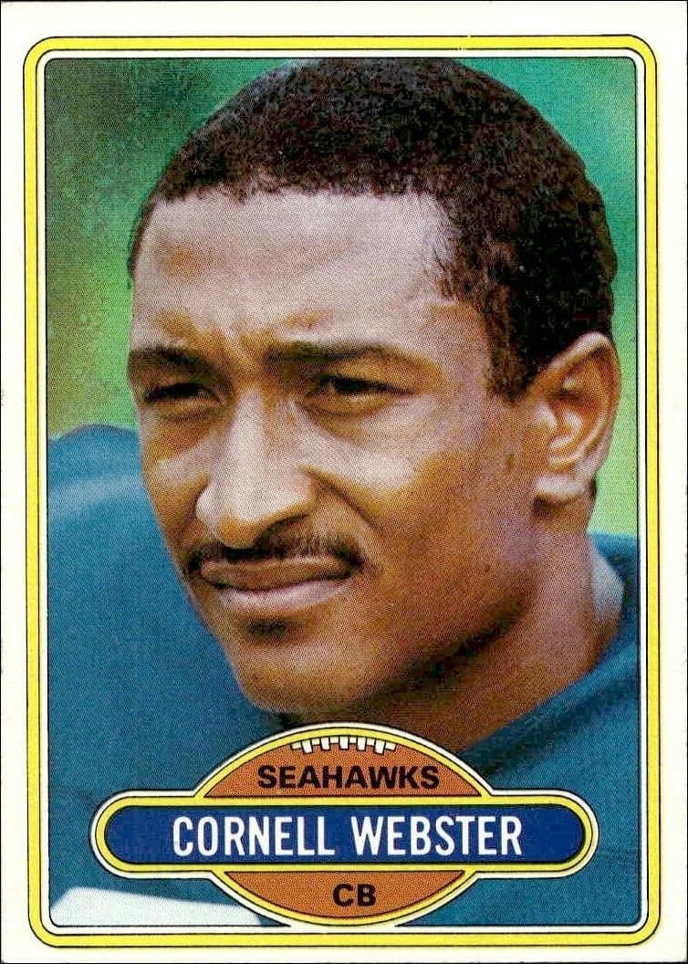 1980 Topps Cornell Webster #118 trading card