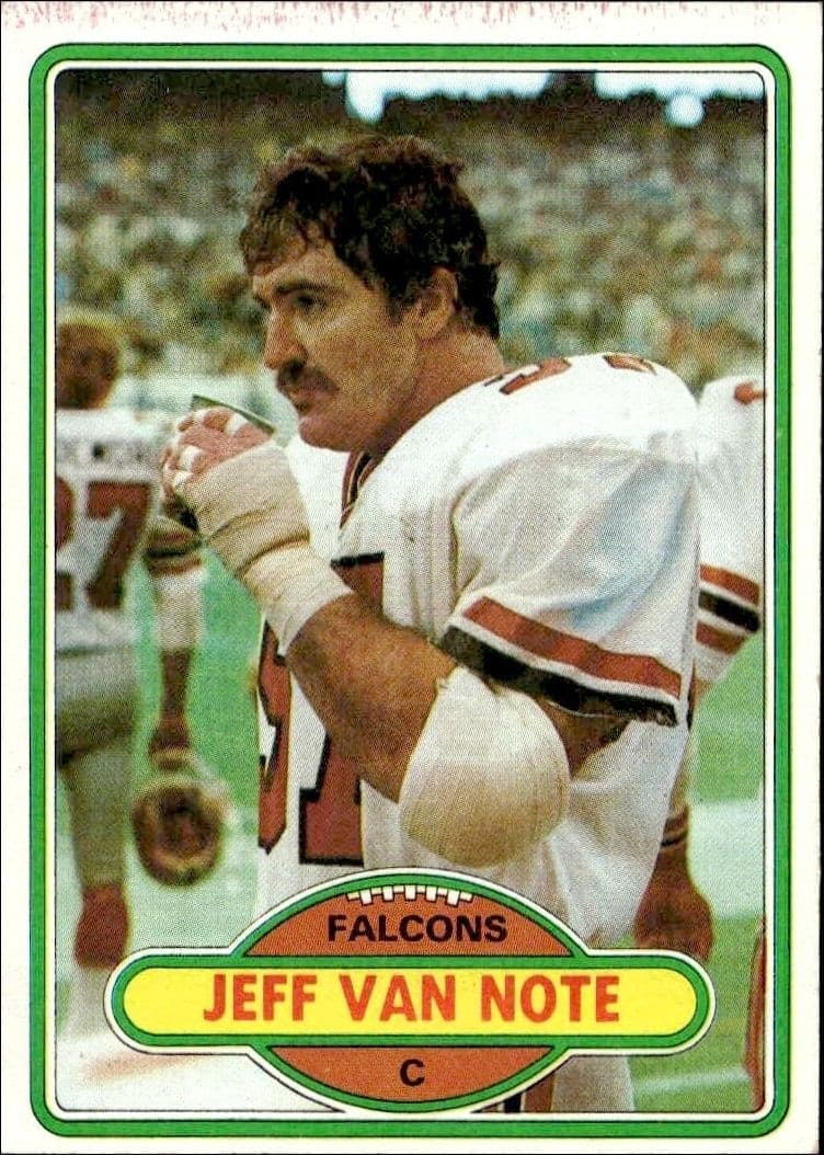 1980 Topps Jeff Van Note #232 trading card