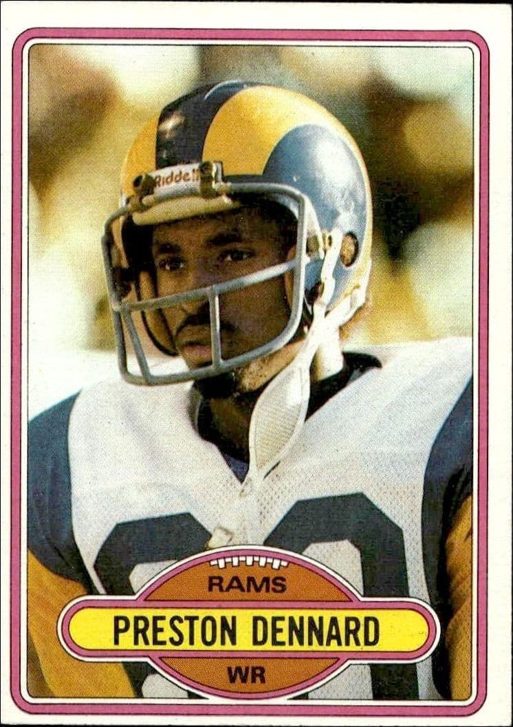 1980 Topps Preston Dennard #162 trading card