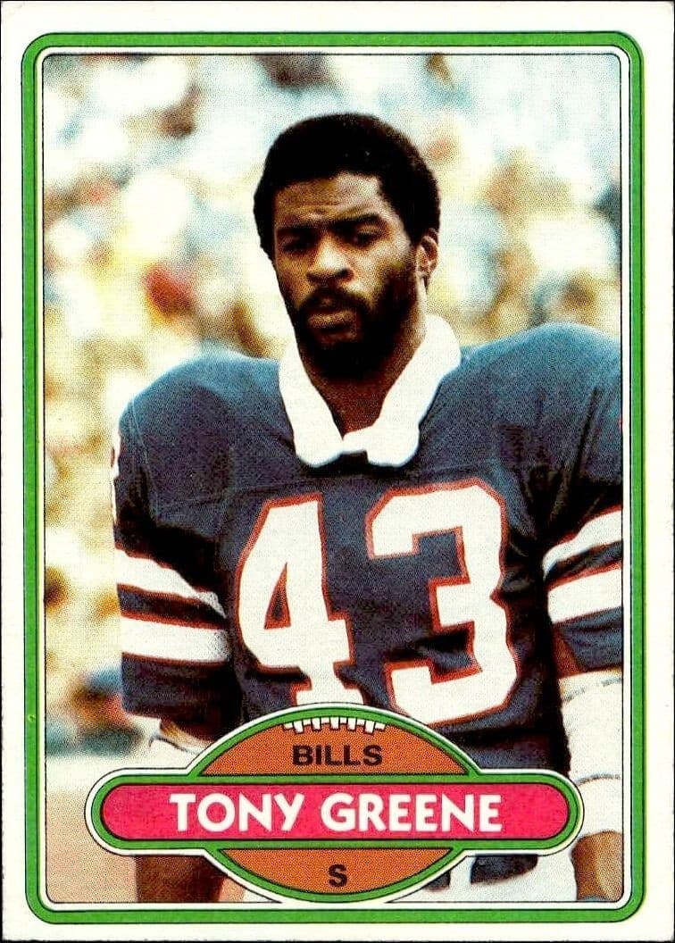 1980 Topps Tony Greene #503 trading card