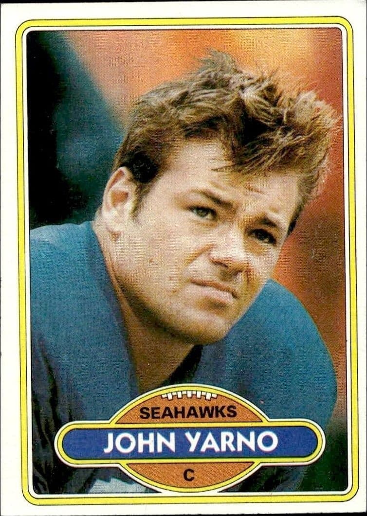 1980 Topps John Yarno #399 trading card
