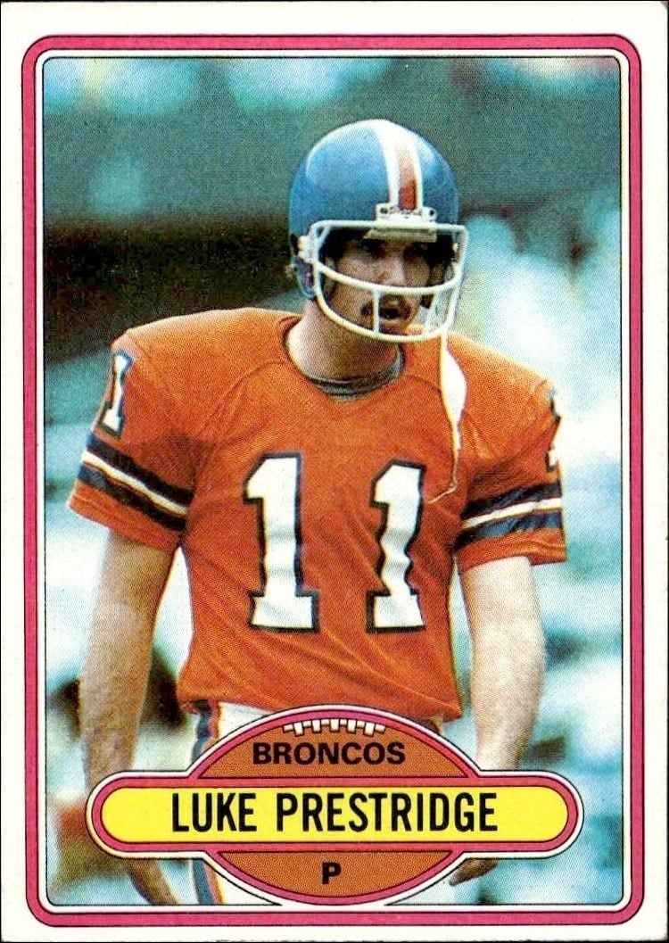 1980 Topps Luke Prestridge #427 trading card