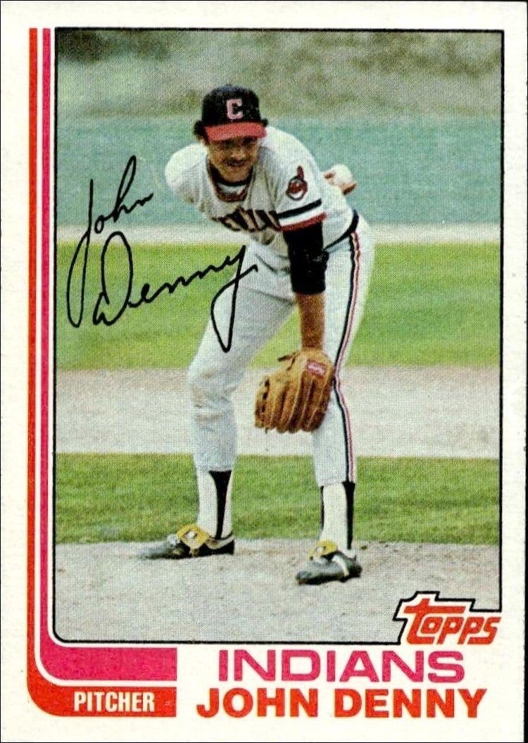 1982 Topps John Denny #773 trading card