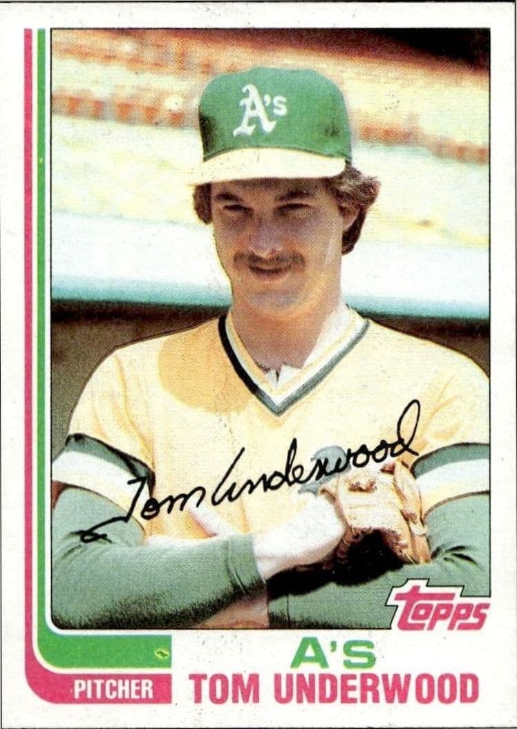 1982 Topps Tom Underwood #757 trading card