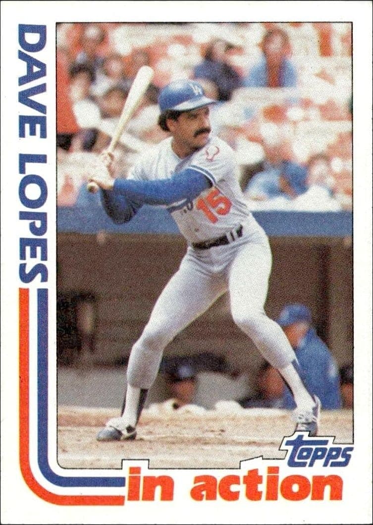 1982 Topps Dave Lopes #741 trading card