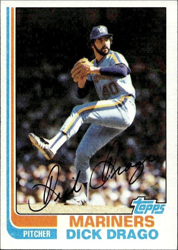 1982 Topps Dick Drago #742 trading card