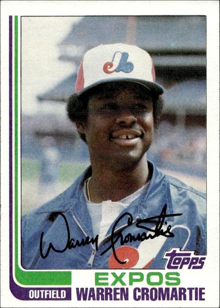1982 Topps Warren Cromartie #695 trading card