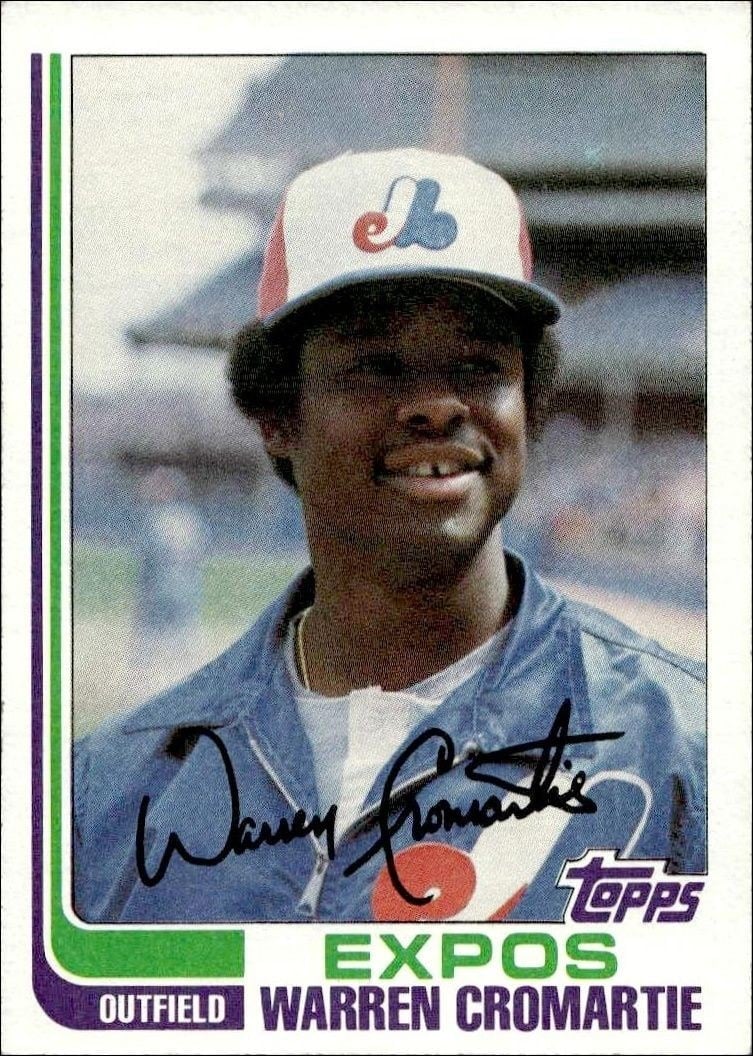1982 Topps Warren Cromartie #695 trading card