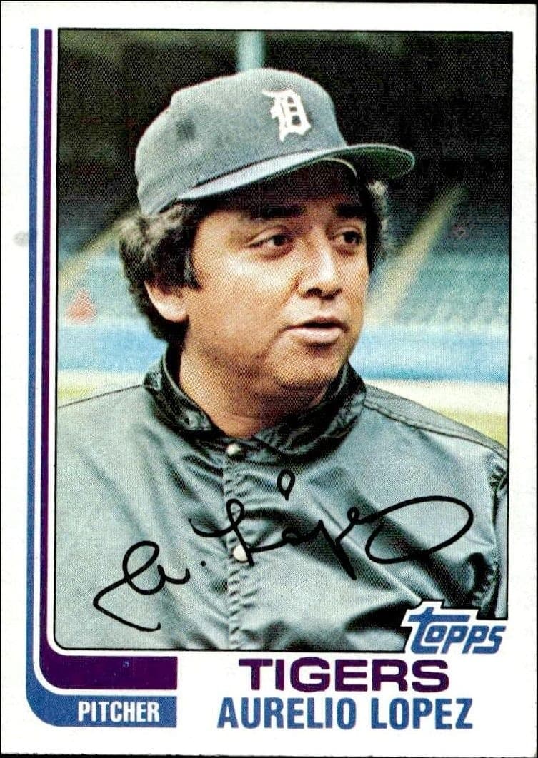1982 Topps Aurelio Lopez #728 trading card