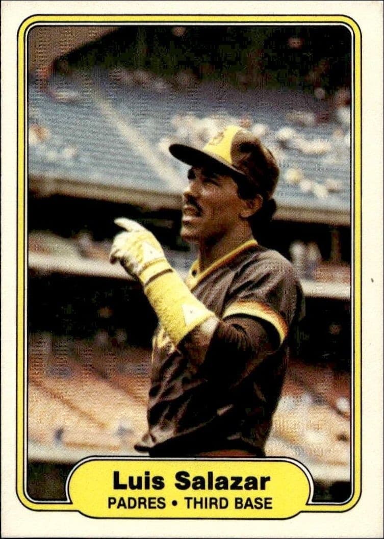 1982 Fleer Luis Salazar #581 trading card