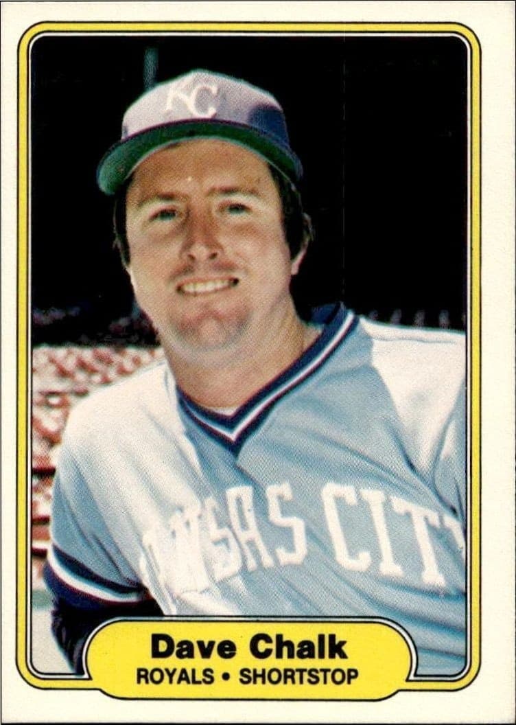 1982 Fleer Dave Chalk #407 trading card