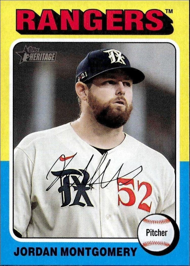 2024 Topps Heritage Jordan Montgomery #103 trading card