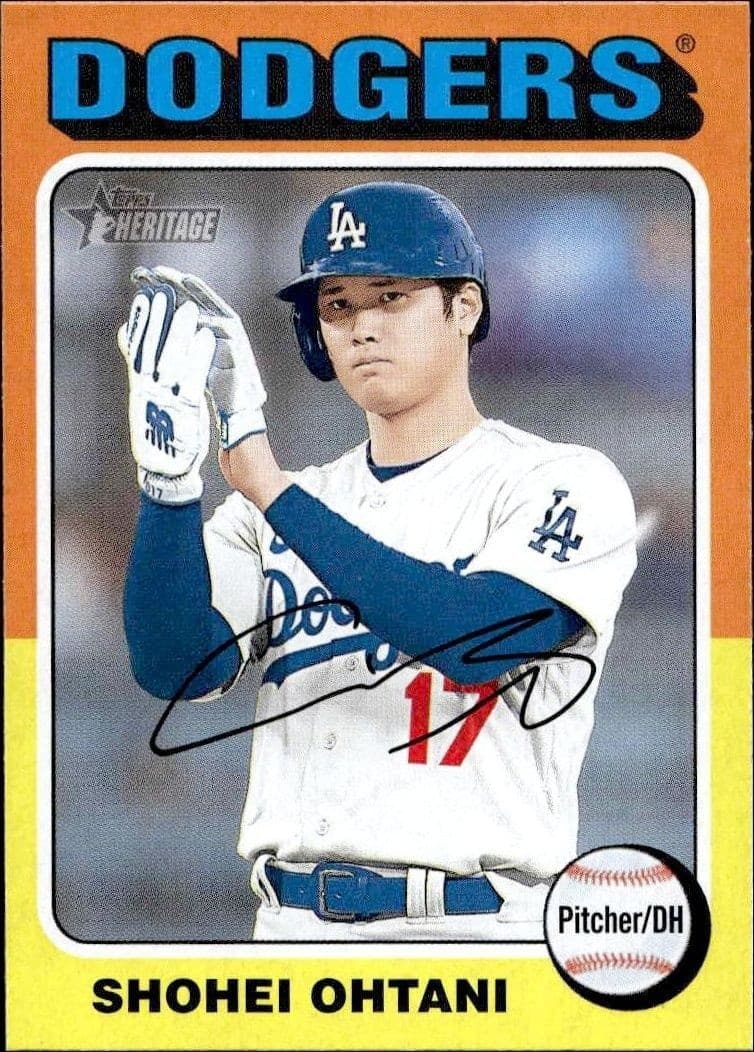 2024 Topps Heritage Shohei Ohtani #371 trading card