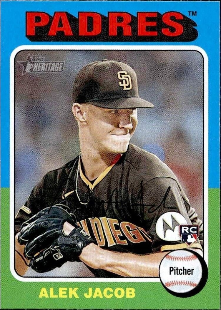 2024 Topps Heritage Alek Jacob #184 trading card