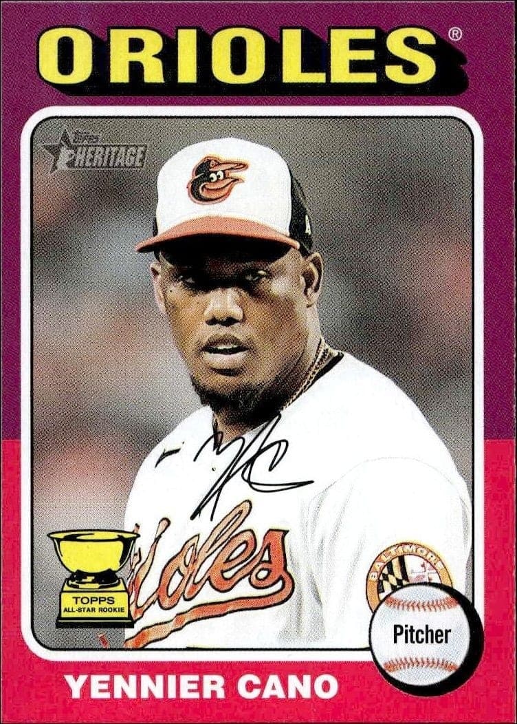 2024 Topps Heritage Yennier Cano #121 trading card