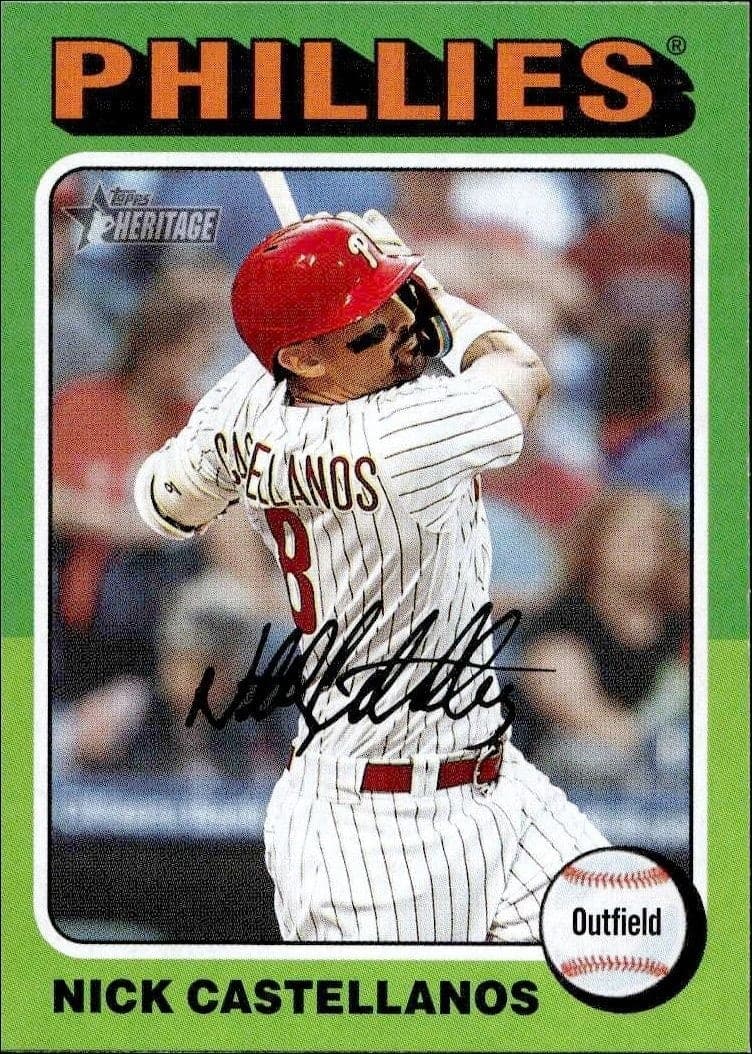 2024 Topps Heritage Nick Castellanos #270 trading card