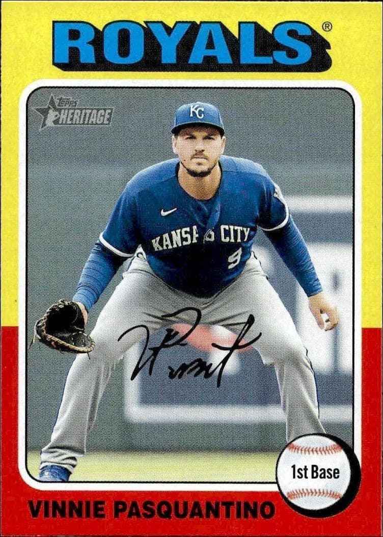 2024 Topps Heritage Vinnie Pasquantino #365 trading card