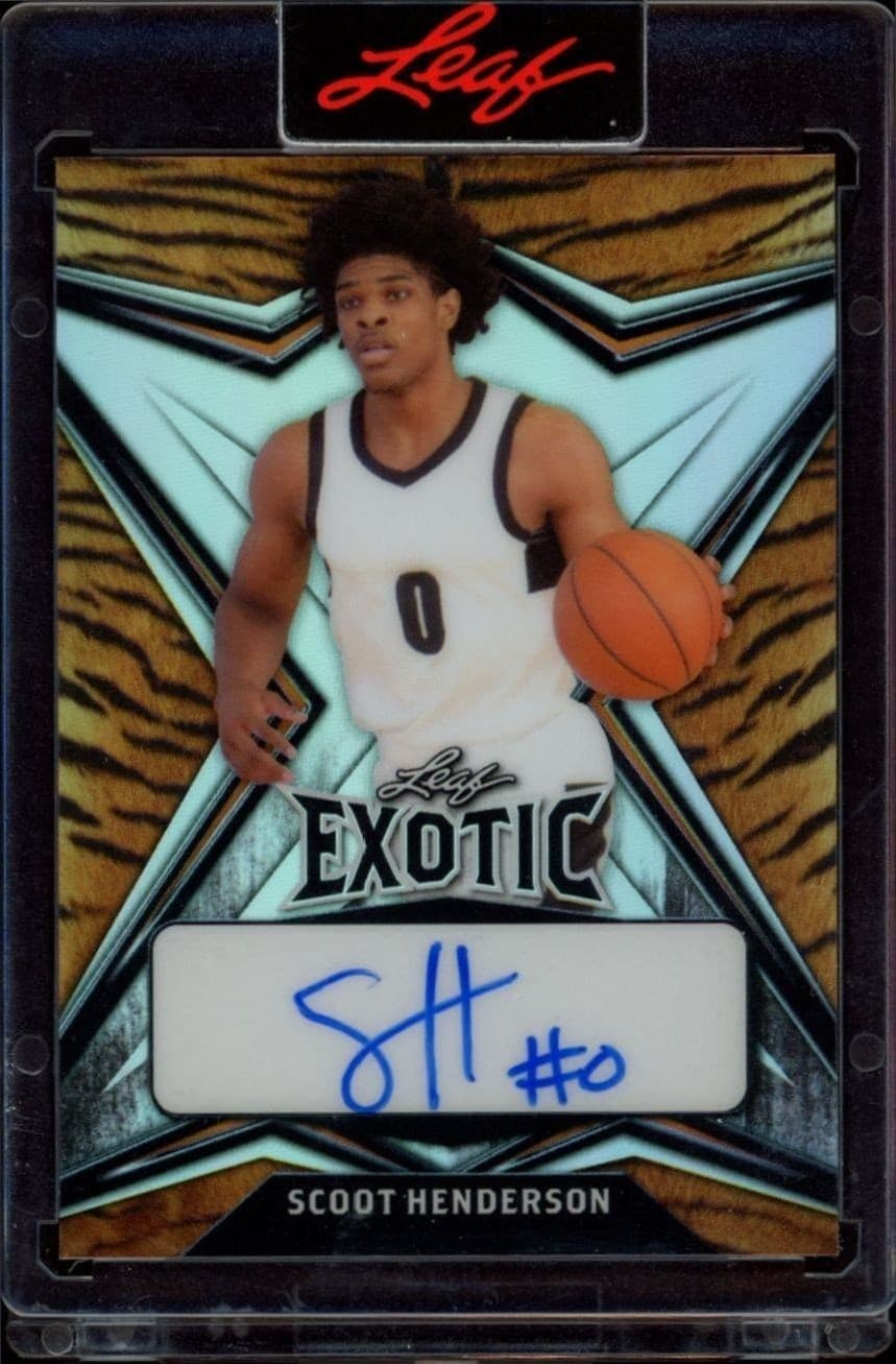 2022-23 Leaf Exotic Scoot Henderson #BA-SH1 trading card