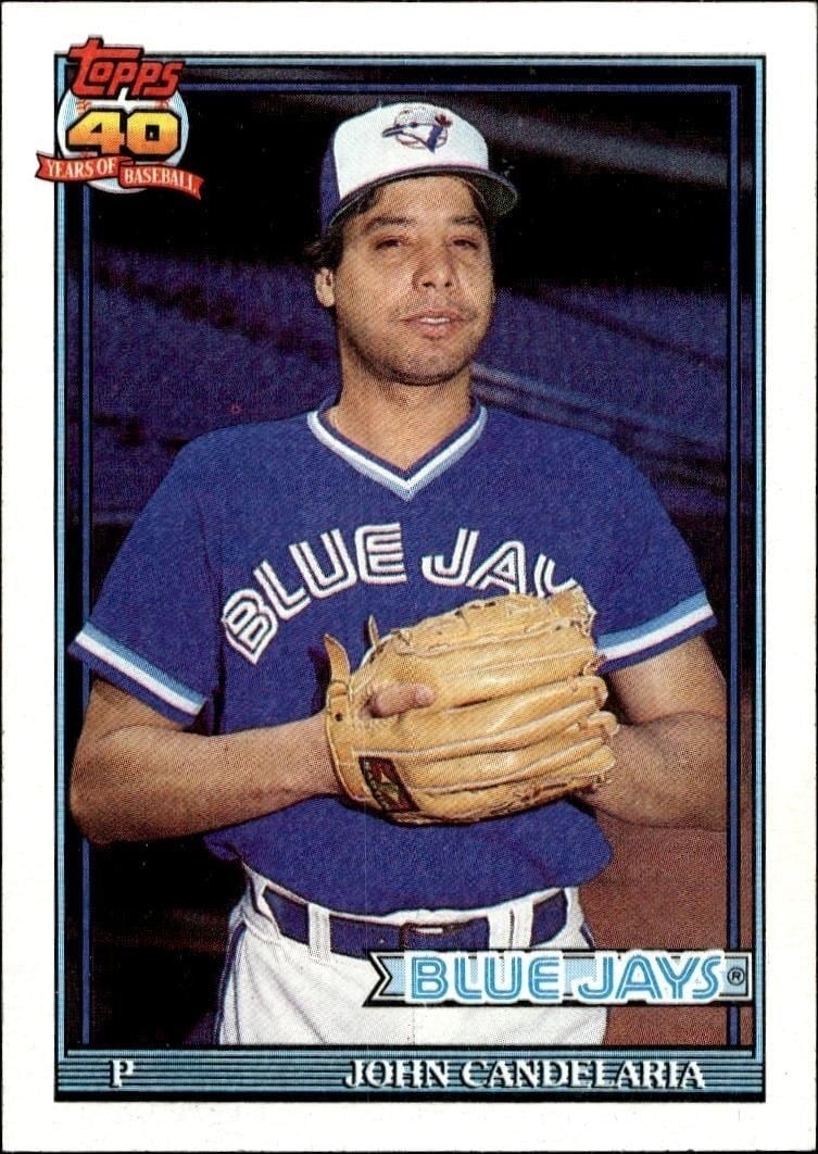 John Candelaria 1991 Topps #777 Baseball Trading Card - Front 1991 Topps John Candelaria #777 baseball trading card front