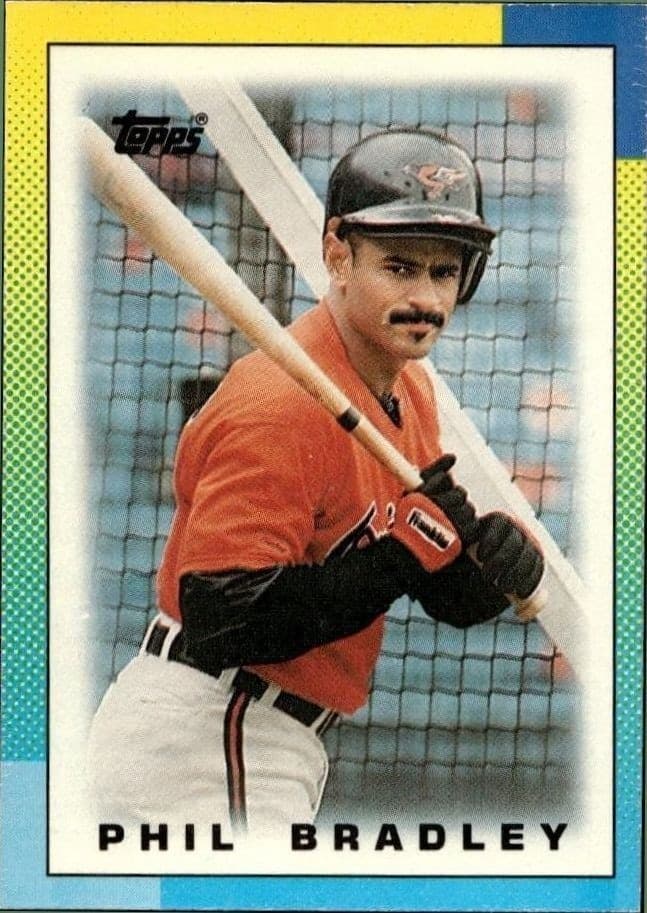1990 Topps Minis Phil Bradley #2 trading card