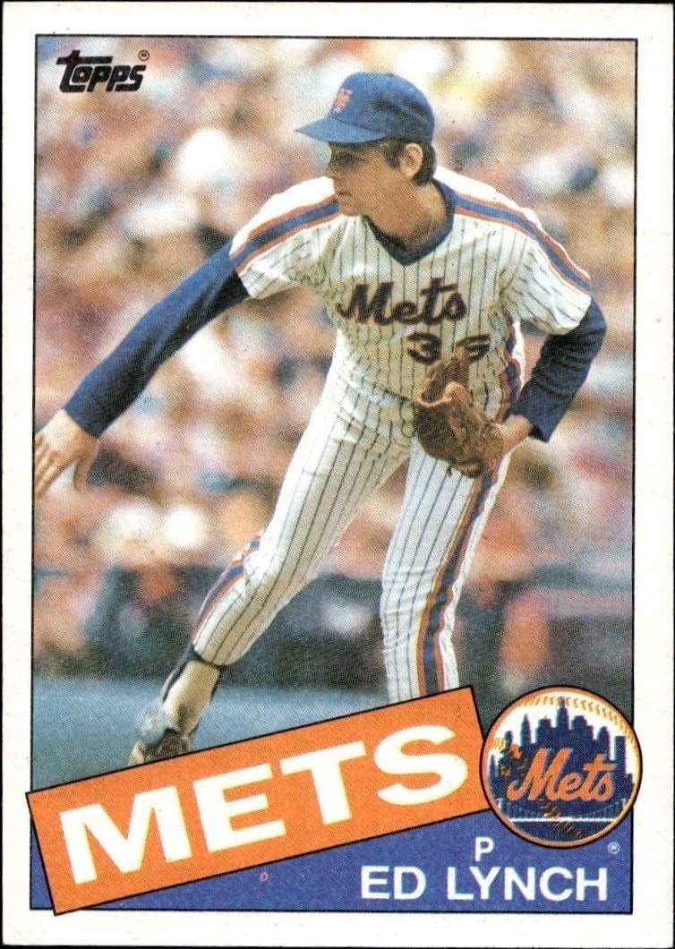 Ed Lynch 1985 Topps #467 Baseball Trading Card - Front 1985 Topps Ed Lynch #467 baseball trading card front
