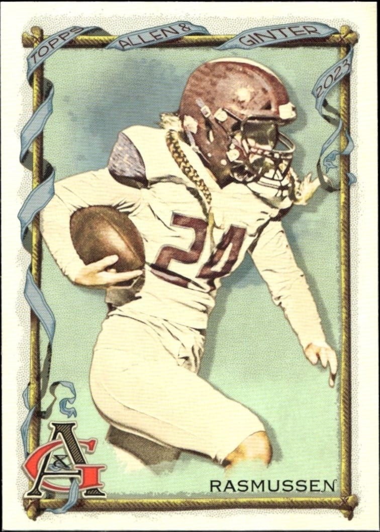 Bella Rasmussen 2023 Topps Allen & Ginter #243 Baseball Trading Card - Front 2023 Topps Allen & Ginter Bella Rasmussen #243 baseball trading card front