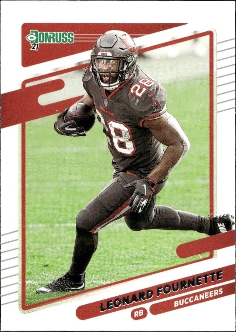 Leonard Fournette 2021 Panini Donruss #102 Football Trading Card - Front 2021 Panini Donruss Leonard Fournette #102 football trading card front