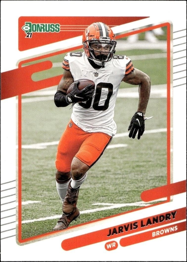 Jarvis Landry 2021 Panini Donruss #201 Football Trading Card - Front 2021 Panini Donruss Jarvis Landry #201 football trading card front