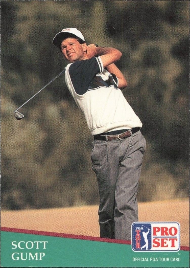 Scott Gump 1991 Pro Set PGA Tour #67 Golf Trading Card - Front 1991 Pro Set PGA Tour Scott Gump #67 golf trading card front