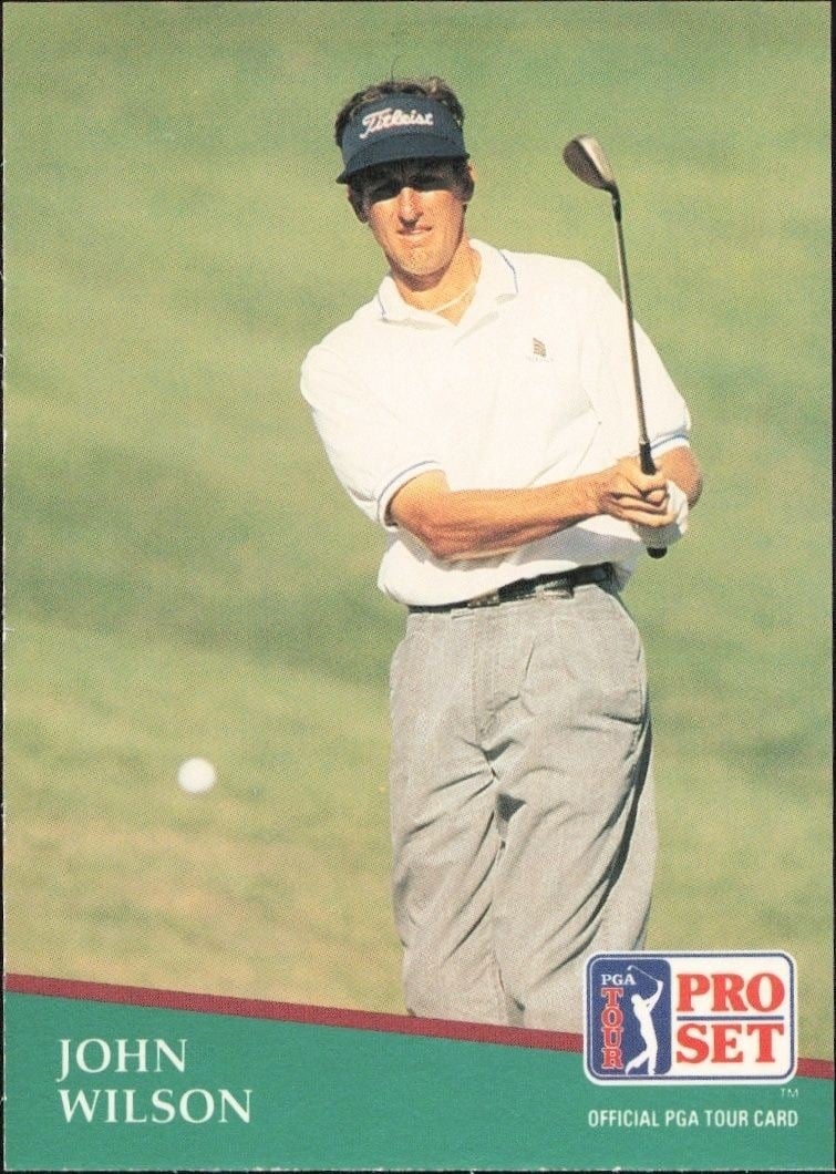 John Wilson 1991 Pro Set PGA Tour #66 Golf Trading Card - Front 1991 Pro Set PGA Tour John Wilson #66 golf trading card front