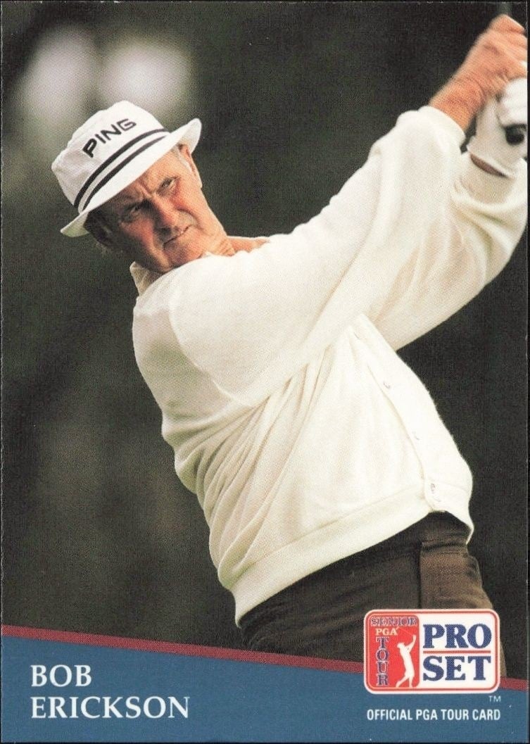 Bob Erickson 1991 Pro Set PGA Tour #264 Golf Trading Card - Front 1991 Pro Set PGA Tour Bob Erickson #264 golf trading card front
