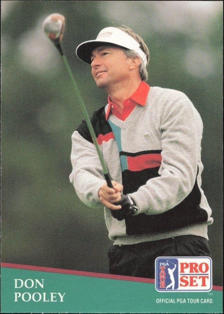 Don Pooley 1991 Pro Set PGA Tour #139 Golf Trading Card - Front 1991 Pro Set PGA Tour Don Pooley #139 golf trading card front