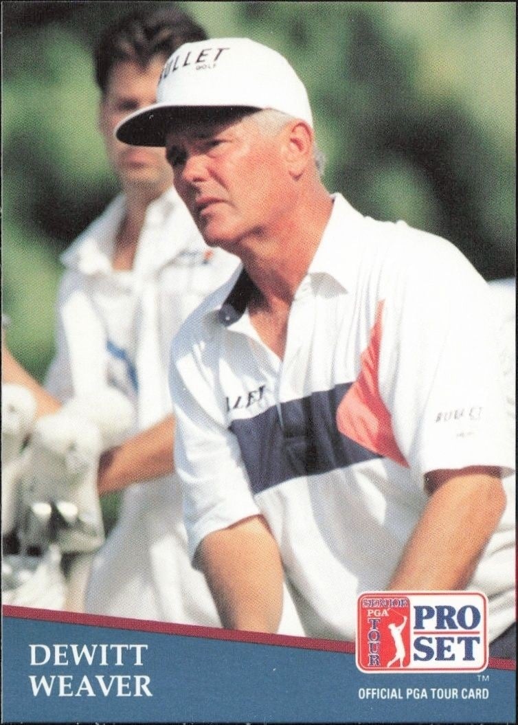 DeWitt Weaver 1991 Pro Set PGA Tour #261 Golf Trading Card - Front 1991 Pro Set PGA Tour DeWitt Weaver #261 golf trading card front