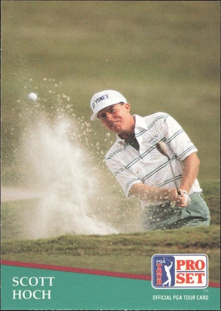 Scott Hoch 1991 Pro Set PGA Tour #21 Golf Trading Card - Front 1991 Pro Set PGA Tour Scott Hoch #21 golf trading card front