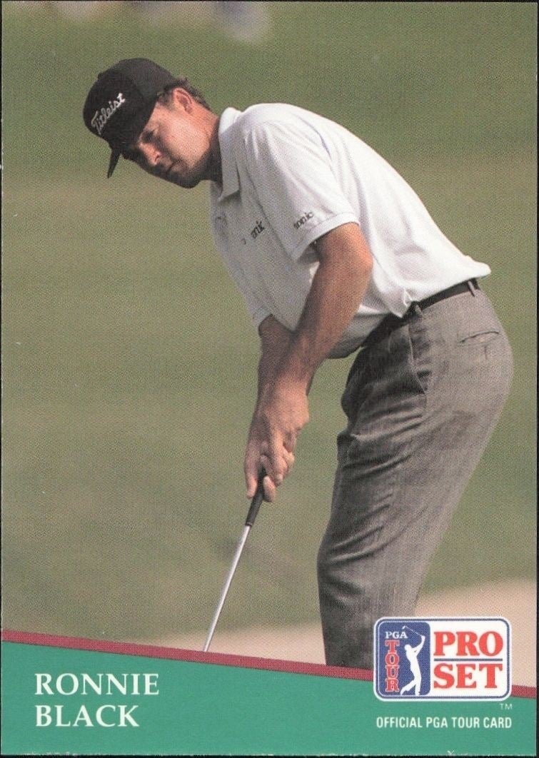 Ronnie Black 1991 Pro Set PGA Tour #123 Golf Trading Card - Front 1991 Pro Set PGA Tour Ronnie Black #123 golf trading card front
