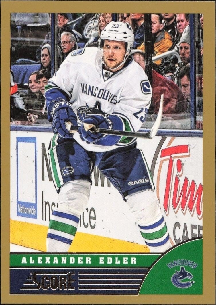 2013-14 Panini Score Alexander Edler #508 trading card