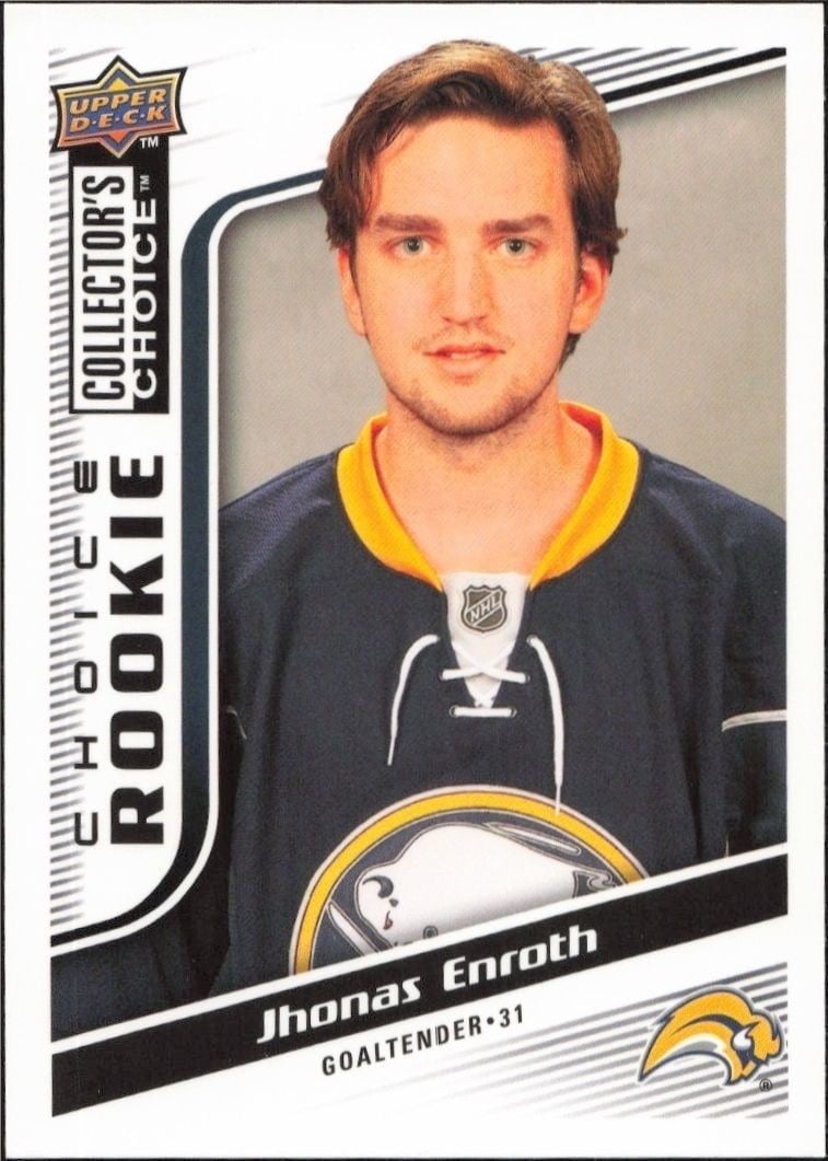2009-10 Upper-Deck Collector's Choice Jhonas Enroth #237 trading card