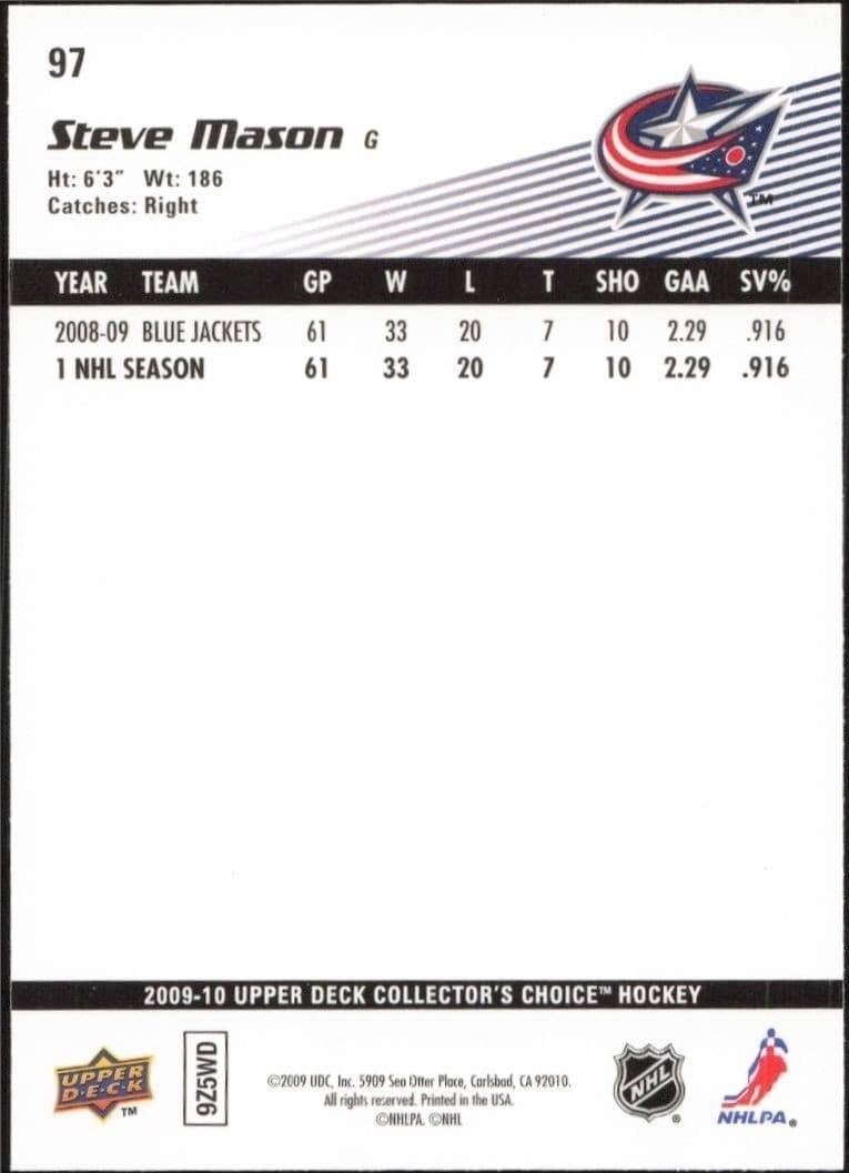 Steve Mason - Back