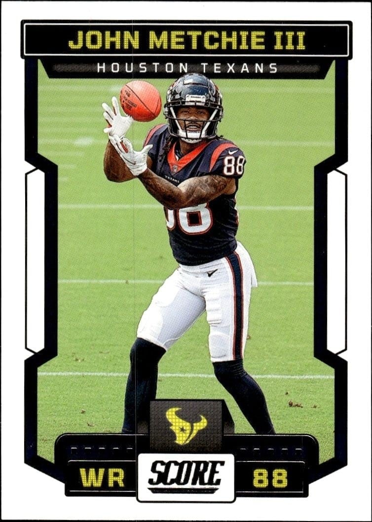 John Metchie III 2023 Panini Score #5 Football Trading Card - Front 2023 Panini Score John Metchie III #5 football trading card front