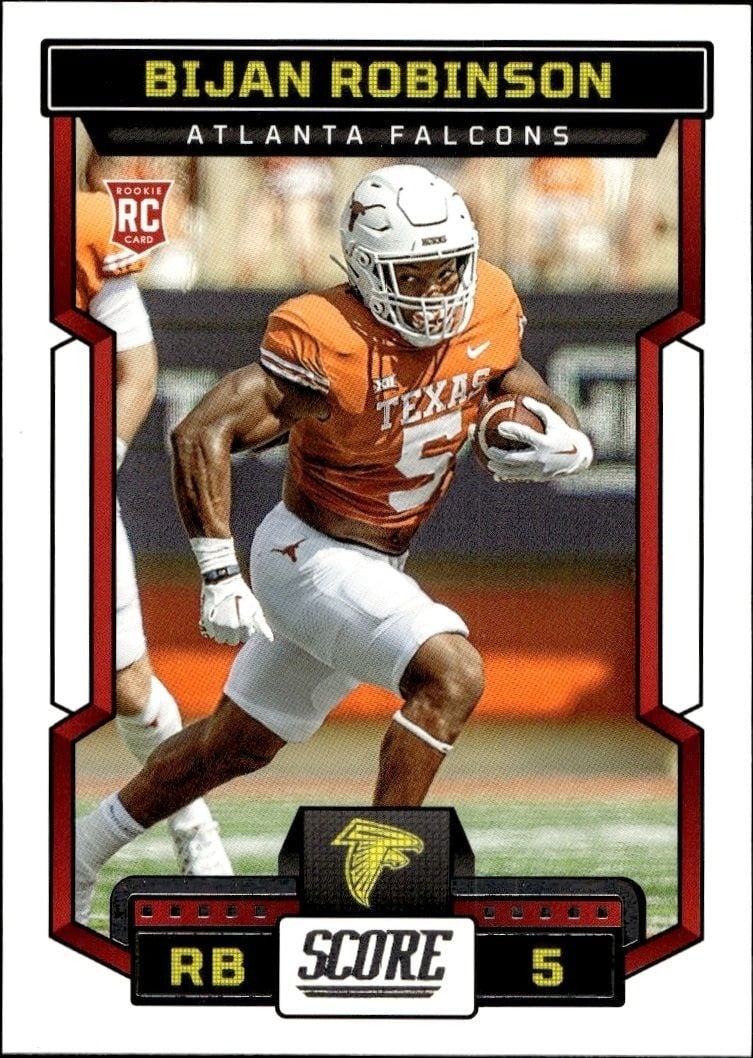 Bijan Robinson 2023 Panini Score #315 Football Trading Card - Front 2023 Panini Score Bijan Robinson #315 football trading card front