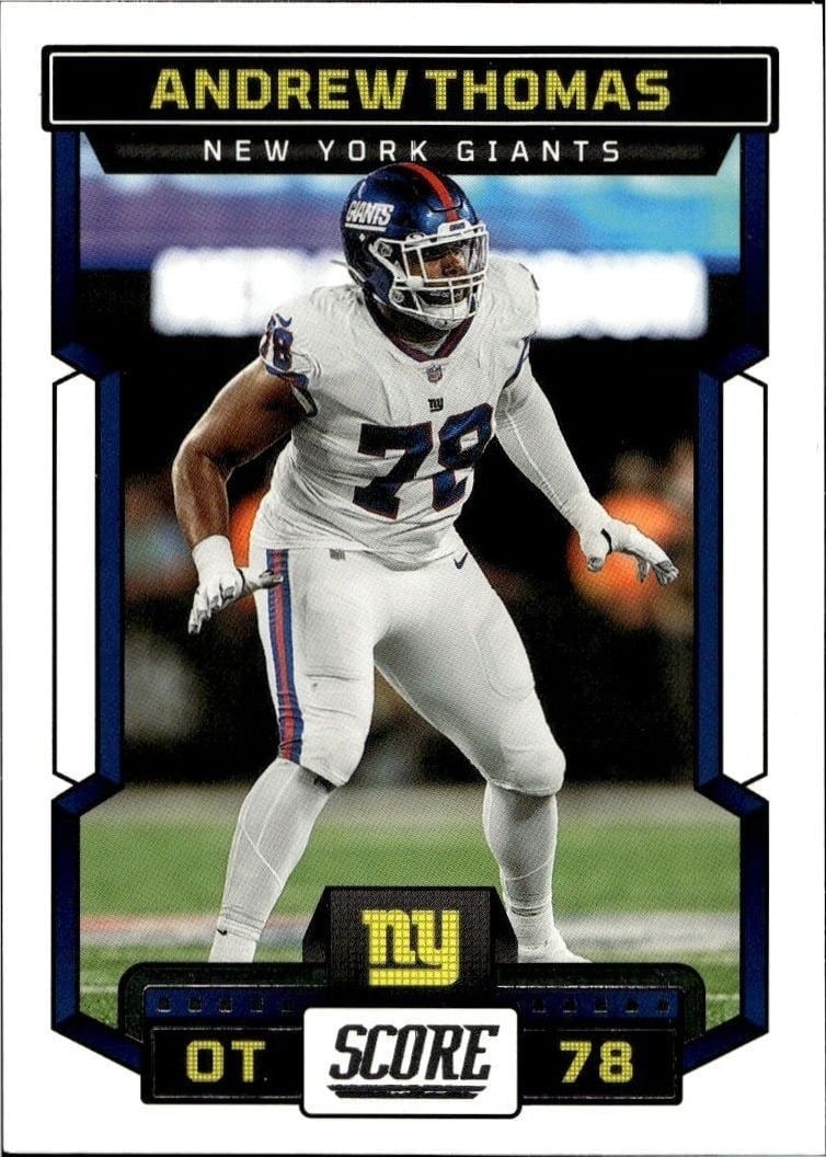 Andrew Thomas 2023 Panini Score #236 Football Trading Card - Front 2023 Panini Score Andrew Thomas #236 football trading card front