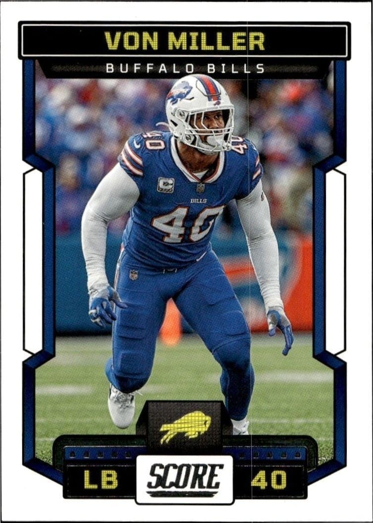 Von Miller 2023 Panini Score #268 Football Trading Card - Front 2023 Panini Score Von Miller #268 football trading card front