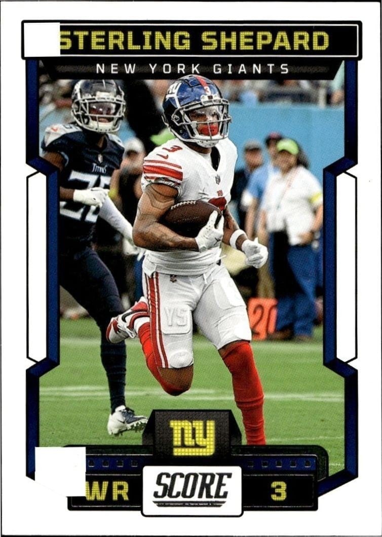 Sterling Shepard 2023 Panini Score #237 Football Trading Card - Front 2023 Panini Score Sterling Shepard #237 football trading card front