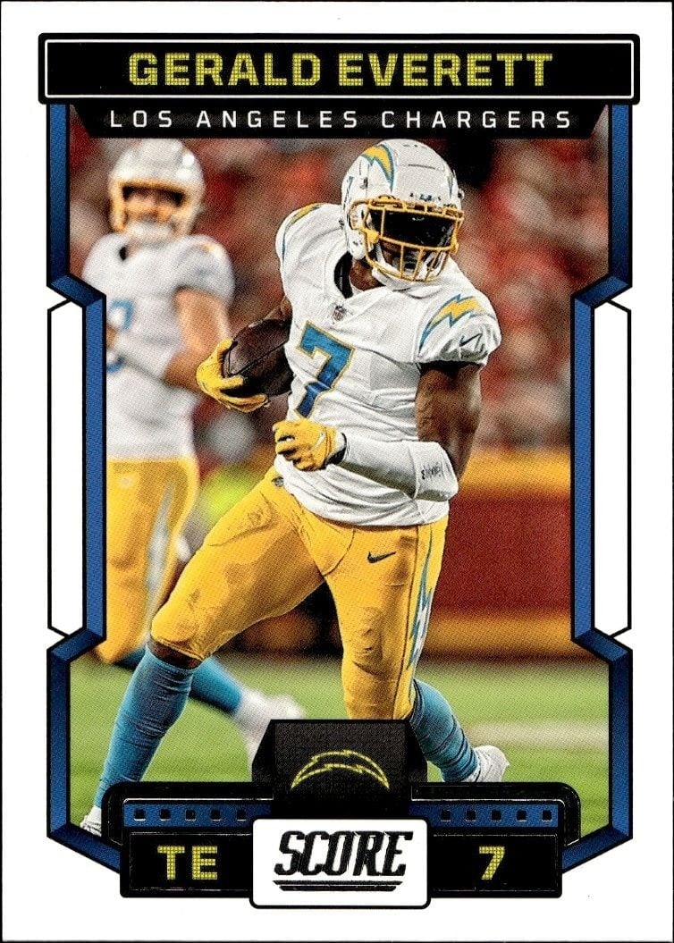 Gerald Everett 2023 Panini Score #148 Football Trading Card - Front 2023 Panini Score Gerald Everett #148 football trading card front