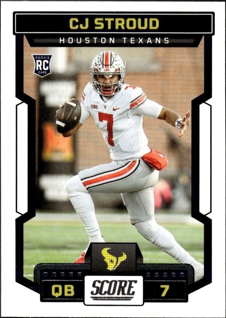 C.J. Stroud 2023 Panini Score #302 Football Trading Card - Front 2023 Panini Score C.J. Stroud #302 football trading card front