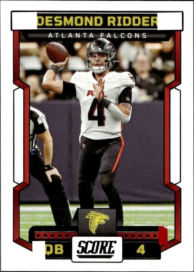 Desmond Ridder 2023 Panini Score #36 Football Trading Card - Front 2023 Panini Score Desmond Ridder #36 football trading card front